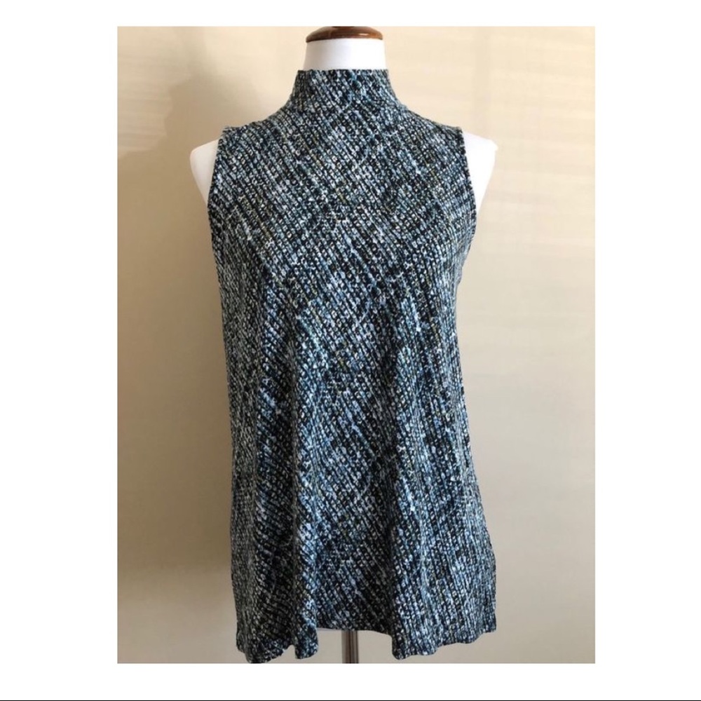 J.Jill Wearever Sleeveless Mock Neck Tunic